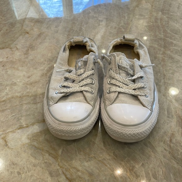 Converse Shoes - Converse Gray Slip Ons